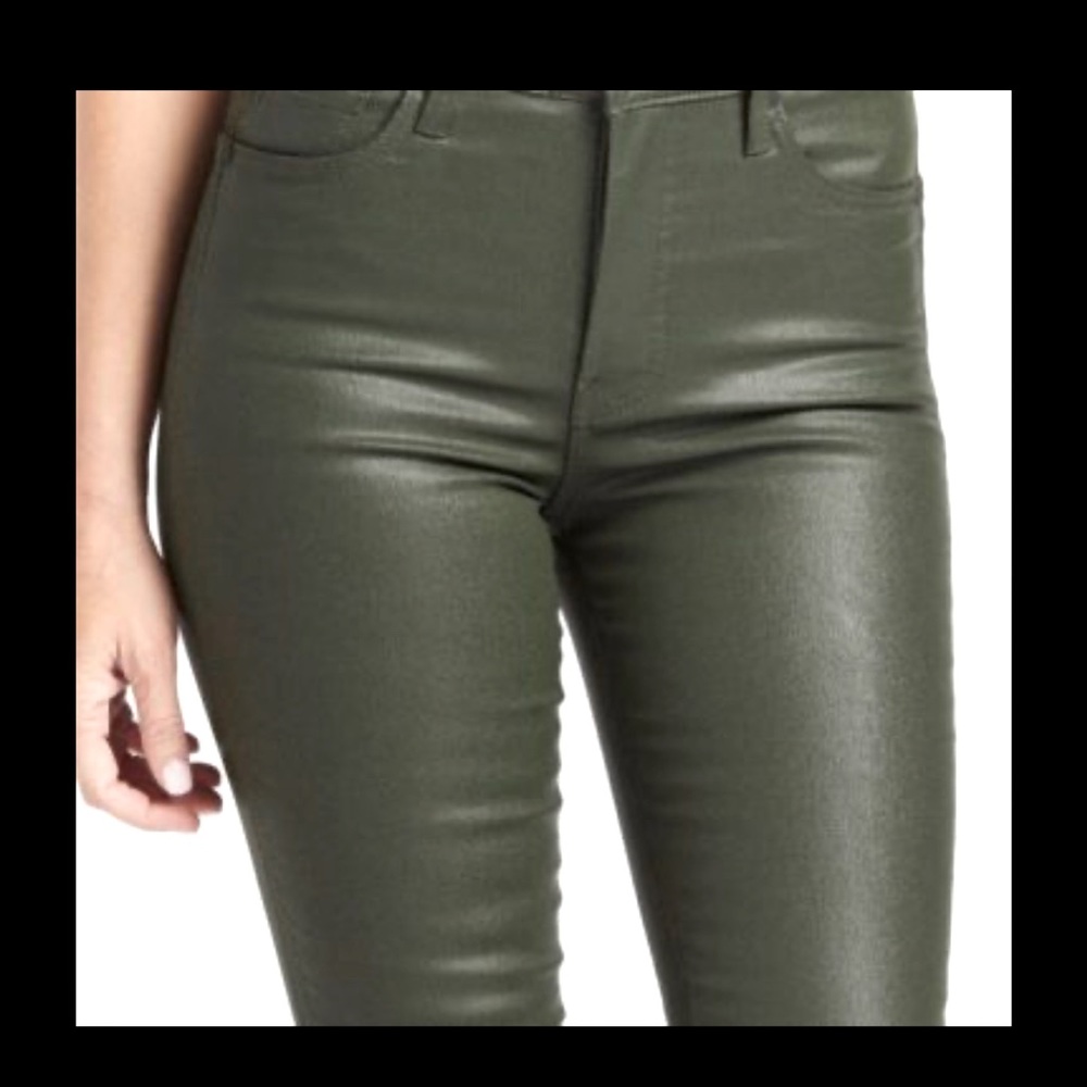 KUT from the Kloth Donna Fab Ab - Dark Olive Green Coated Jeans